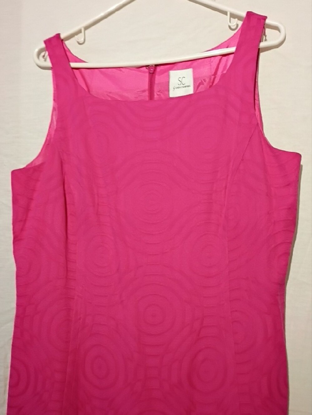3/$20-Pink Sleeveless Sun Dress Midi with Ruffled Hem,sz 16, NWOT - Picture 3 of 10